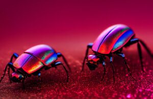 kolor roku 2023 Pantone Viva Magenta beetles